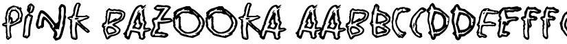 Pink Bazooka font