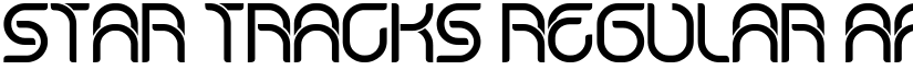 Star Tracks Regular font