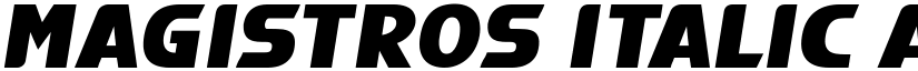 Magistros Italic font