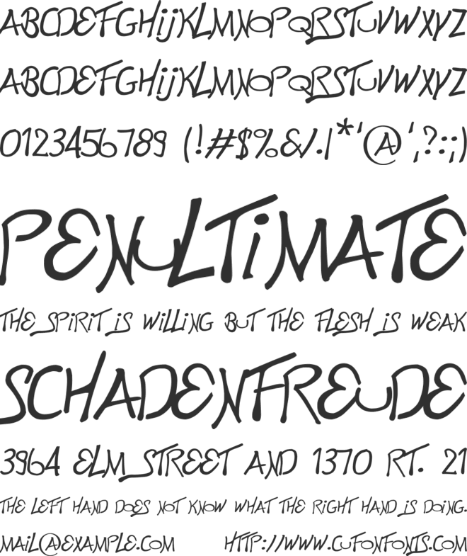 This is Electronik font preview