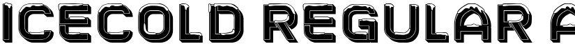 Icecold Regular font