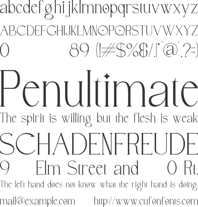 Bridger font preview