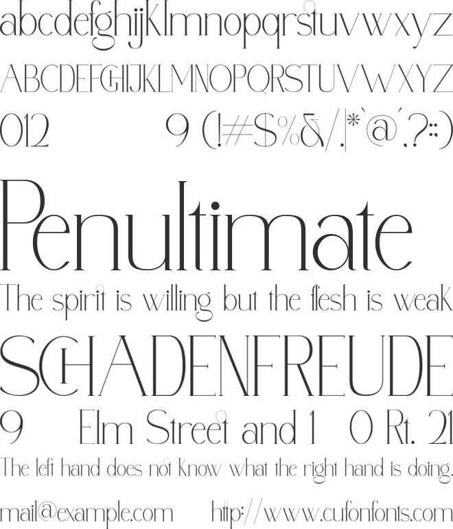 Polyglot font preview
