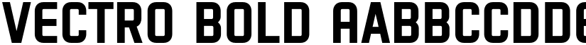 VECTRO Bold font
