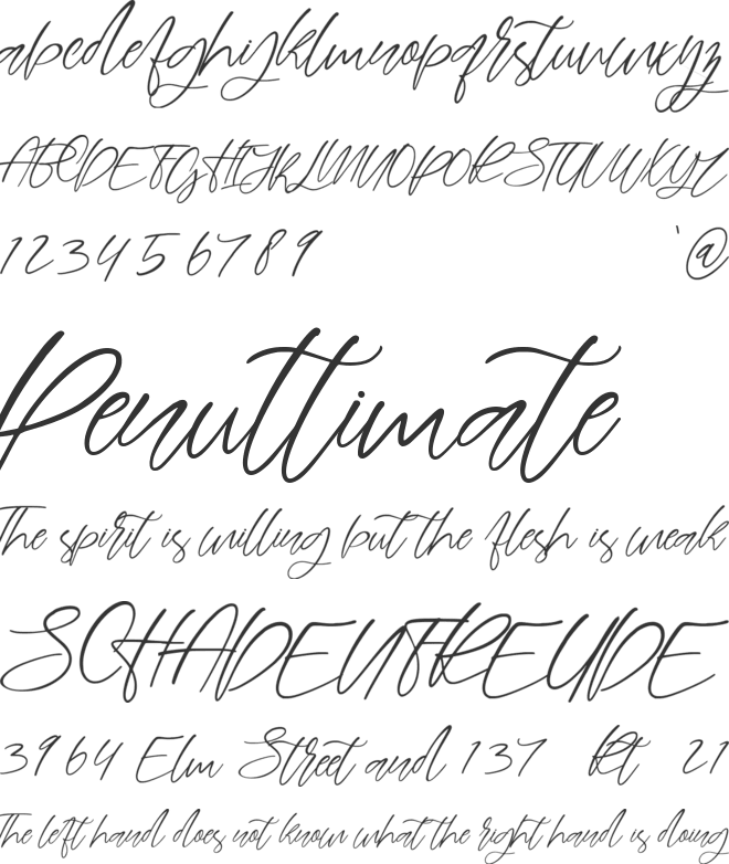 Hunter Killer font preview