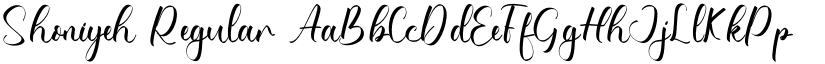 Shoniyeh font download