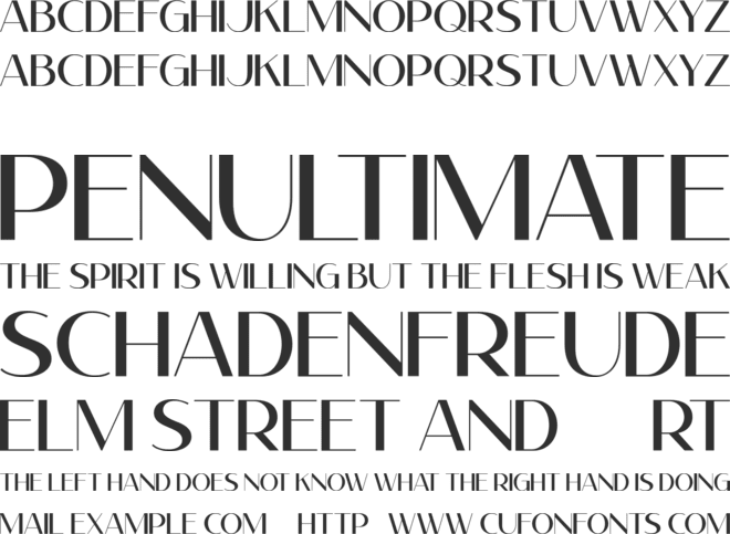 Fluence font preview