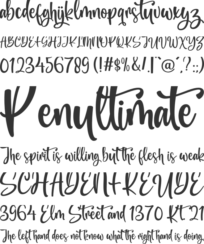 Prajurit Snowman font preview