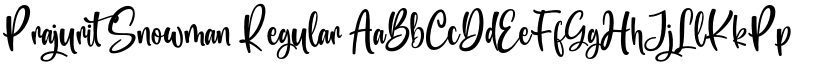 Prajurit Snowman Regular font