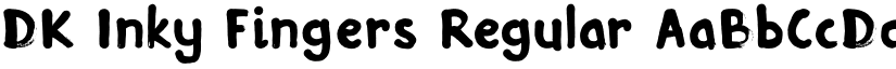 DK Inky Fingers Regular font
