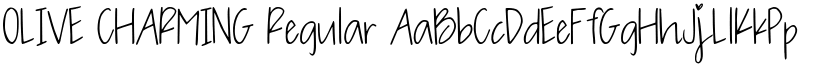 OLIVE CHARMING Regular font