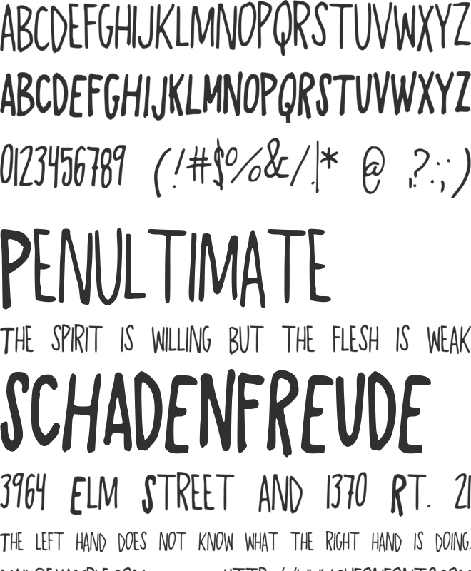 AlwaysRight font preview
