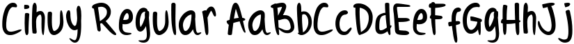 Cihuy Regular font