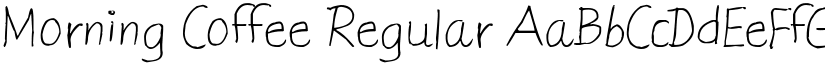 Morning Coffee Regular font