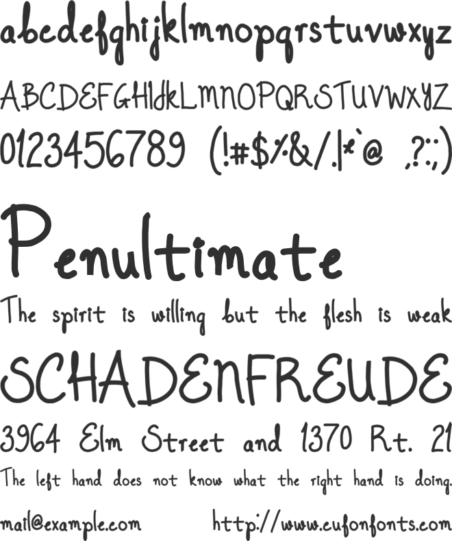 Once Upon A Dream font preview