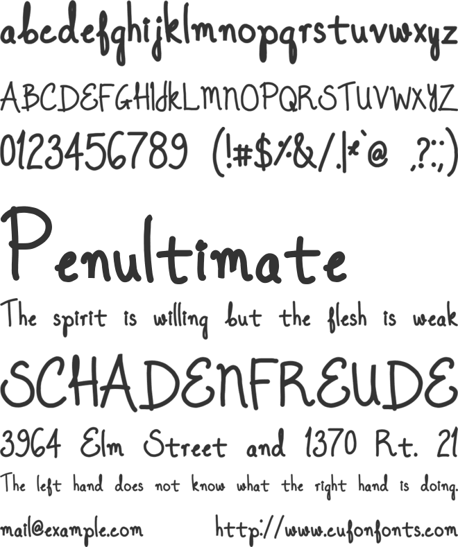 Once Upon A Dream font preview