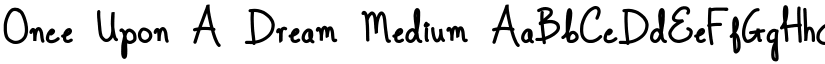 Once Upon A Dream Medium font