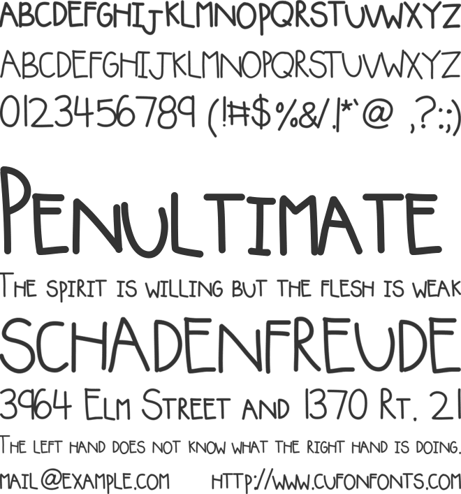 KBSquishyBlanket font preview