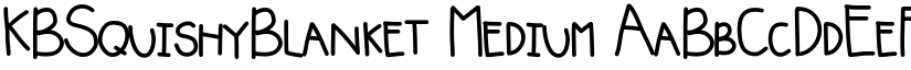 KBSquishyBlanket font download
