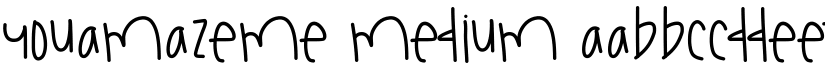 YouAmazeMe Medium font