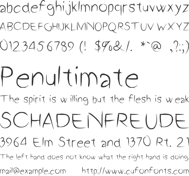 A2 Script font preview