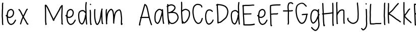lex Medium font