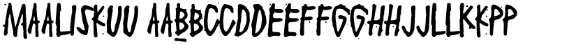 Maaliskuu font