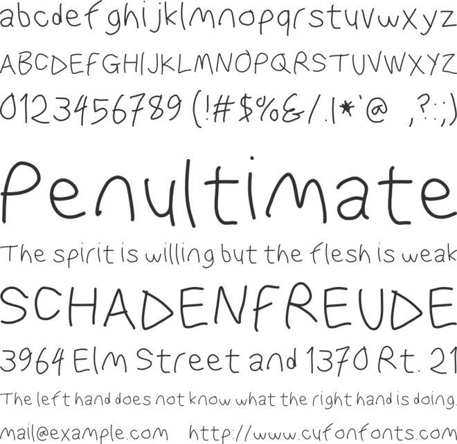 WaterFire font preview