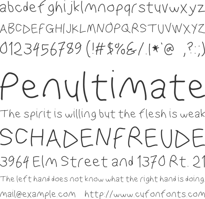 WaterFire font preview
