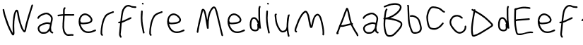 WaterFire Medium font