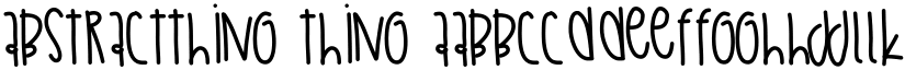 AbstractThing Thing font
