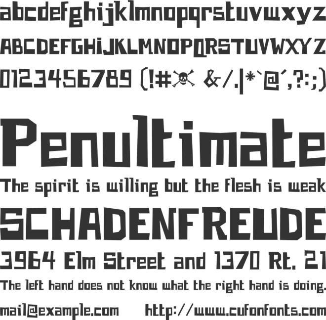 Brecht font preview