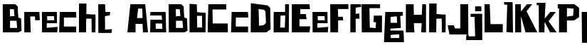 Brecht font