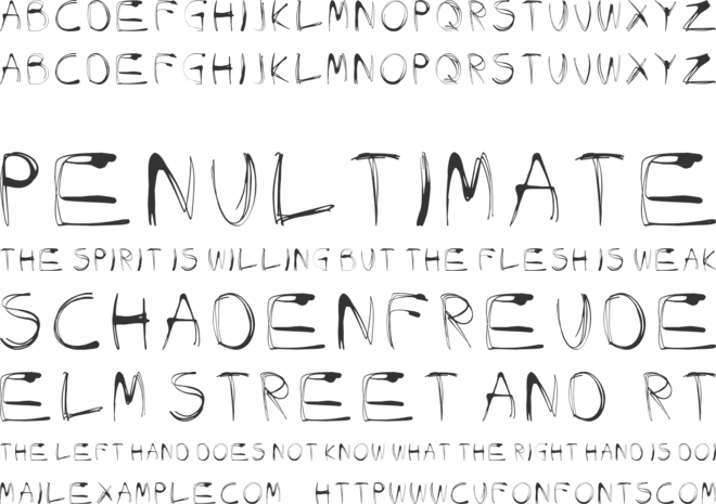 Glow Carro Danish SWpiik font preview