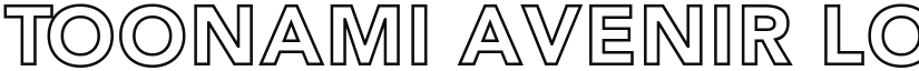 Toonami Avenir Logo font download