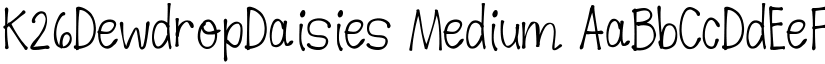 K26DewdropDaisies font download