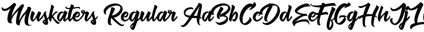 Muskaters font download