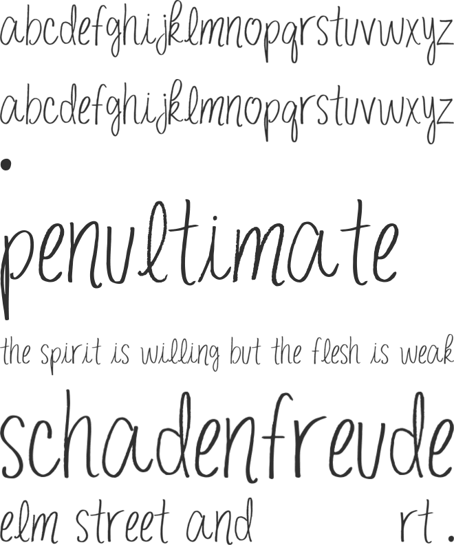 easy morning font preview