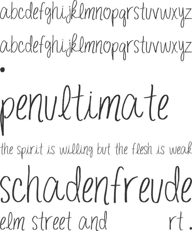 easy morning font preview