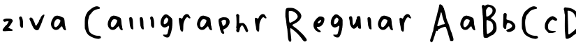 ziva Calligraphr Regular font
