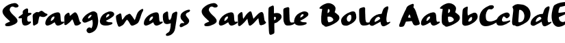 Strangeways Sample Bold font