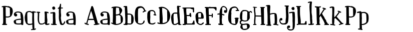 Paquita font download