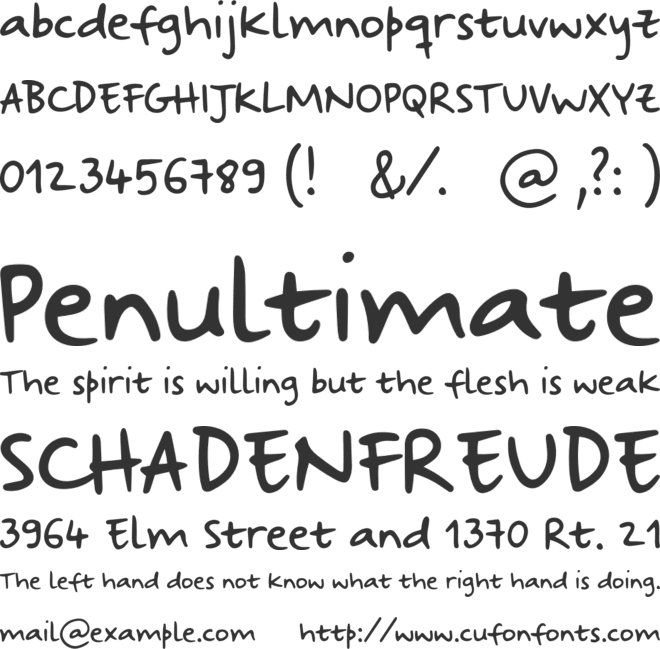 Strangeways Sample font preview