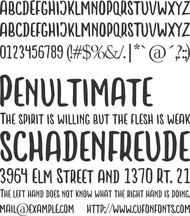 Little Boss font preview