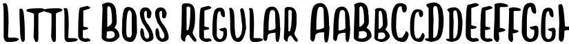 Little Boss Regular font