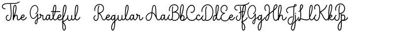 The Grateful 1 Regular font