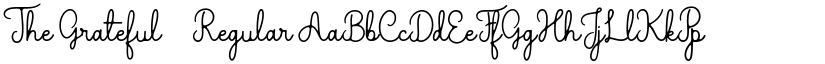 The Grateful 2 Regular font