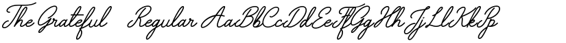 The Grateful 3 Regular font