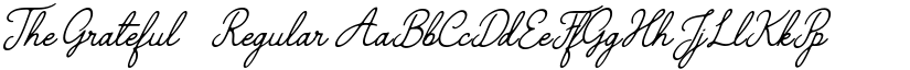 The Grateful 4 Regular font