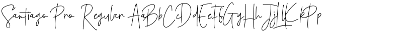 Santiago Pro Regular font